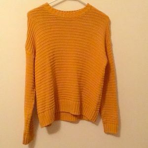 Worn twice.. cute sweater, just never wear it. :)